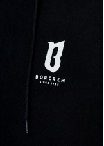 Bluza z kapturem BASIC czarna borcrew borshop paluch