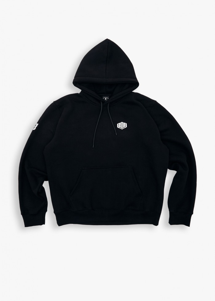 BLUZA Z KAPTUREM BOR SHIELD CLASSIC CZARNA BORCREW