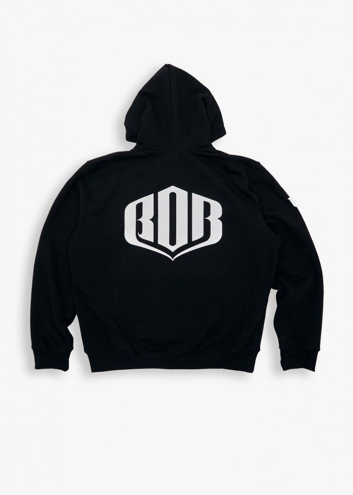 BLUZA Z KAPTUREM BOR SHIELD CLASSIC CZARNA BORCREW